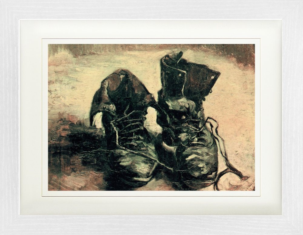 1art1 Bild mit Rahmen Vincent Van Gogh - Stilleben, Ein Paar Schuhe, 1886 von 1art1
