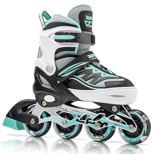 2PM SPORTS Größen Verstellbare Inliner Kinder Mädchen mit leuchtenden LED Rollen, lustige blinkende Anfänger Mädchen Inline Skates 2PM SPORTS Größen Verstellbare Inliner Kinder Mädchen mit leuchtenden LED Rollen, lustige blinkende Anfänger Mädchen Inline Skates von 2PM SPORTS