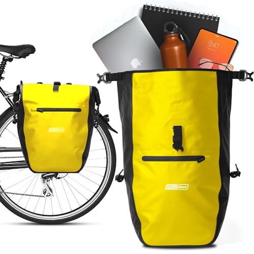 2Radwerk Fahrradtasche für Gepäckträger, 25,4 l, 100 Prozent Wasserdicht, mit Tragegriff und Schultergurt, fahrradtasche gepäckträger, gepäckträgertasche, Fahrrad Taschen hinten, 56,5 x 30 x 15 cm 2Radwerk Fahrradtasche für Gepäckträger, 25,4 l, 100 Prozent Wasserdicht, mit Tragegriff und Schultergurt, fahrradtasche gepäckträger, gepäckträgertasche, Fahrrad Taschen hinten, 56,5 x 30 x 15 cm von 2Radwerk