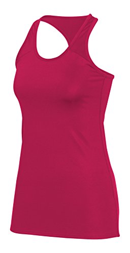 2 x u Damen Racer Tank Top Essential, Damen, Cherry Pink/Cherry Pink, Large von 2XU