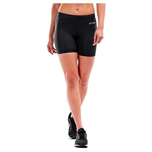 2XU Damen Core Comp 5 Game Day Shorts, schwarz/Silber, M Slim 2XU Damen Core Comp 5 Game Day Shorts, schwarz/Silber, M Slim von 2XU