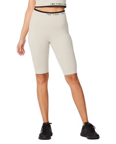 2XU Damen Engineered Shorts, Haferflocken/Schwarz, XS von 2XU