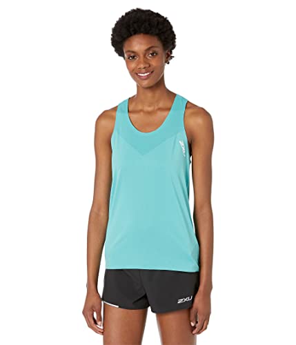 2XU Damen Light Speed Tech Singlet Tank Top, Porzellan/Weiß reflektierend, S 2XU Damen Light Speed Tech Singlet Tank Top, Porzellan/Weiß reflektierend, S von 2XU