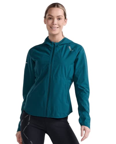 2XU Damen Light Speed Wp Jacket Jacke, Deep Jade/Silver Reflective, M 2XU Damen Light Speed Wp Jacket Jacke, Deep Jade/Silver Reflective, M von 2XU