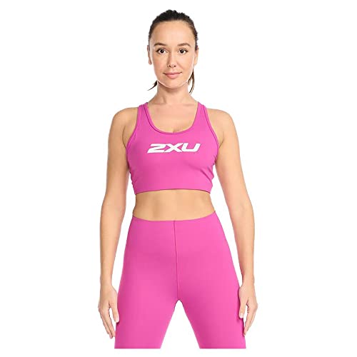 2XU Damen Motion Racerback Crop Sport-BH, Festival/Weiß, L 2XU Damen Motion Racerback Crop Sport-BH, Festival/Weiß, L von 2XU
