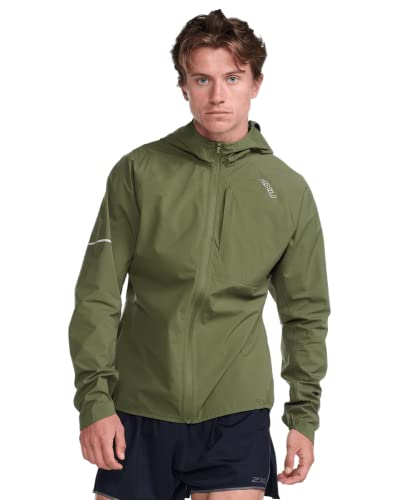 2XU Herren Light Speed Wp Jacket Jacke, Winter Moss/Silver Reflective, S 2XU Herren Light Speed Wp Jacket Jacke, Winter Moss/Silver Reflective, S von 2XU