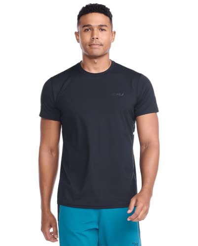 2XU Herren Motion Tee T-Shirt mit kurzen Ärmeln, Schwarz/Schwarz, XS 2XU Herren Motion Tee T-Shirt mit kurzen Ärmeln, Schwarz/Schwarz, XS von 2XU