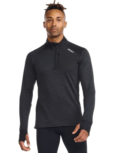 2XU Herren Zündung 1/4 Reißverschluss Langarmshirt, Schwarz/Silber reflektierend, XS 2XU Herren Zündung 1/4 Reißverschluss Langarmshirt, Schwarz/Silber reflektierend, XS von 2XU