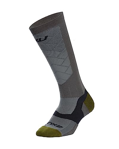 2XU Unisex Vectr Alpine Compression socken, grau, 41 von 2XU