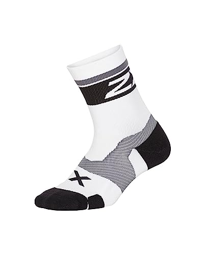 2XU Unisex Vectr Cushion Crew socken, Weiß/Schwarz, 38 2XU Unisex Vectr Cushion Crew socken, Weiß/Schwarz, 38 von 2XU
