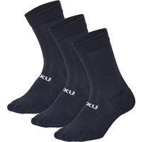 2XU Unisex Crew Socks 3er Pack Radsocken, für Herren, Größe L, Rennradsocken, 2XU Unisex Crew Socks 3er Pack Radsocken, für Herren, Größe L, Rennradsocken, von 2Xu