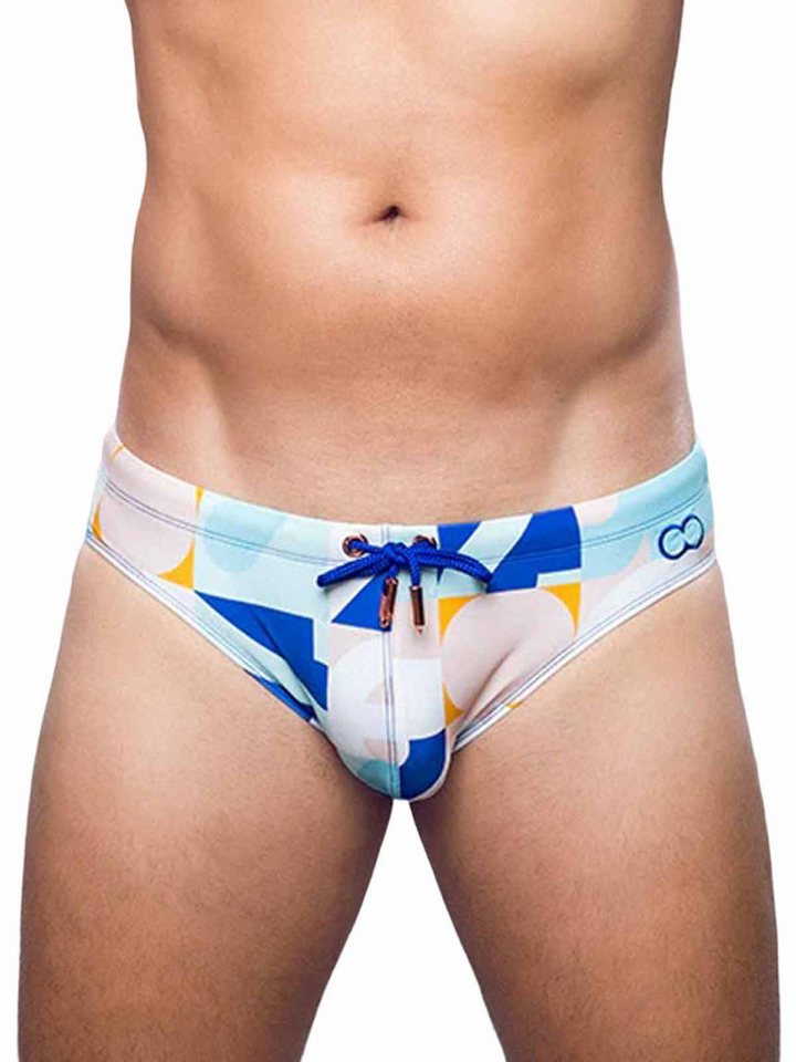 2eros Badehose 2Eros Print Swim Briefs V10 Insignia Turquoise XL von 2eros