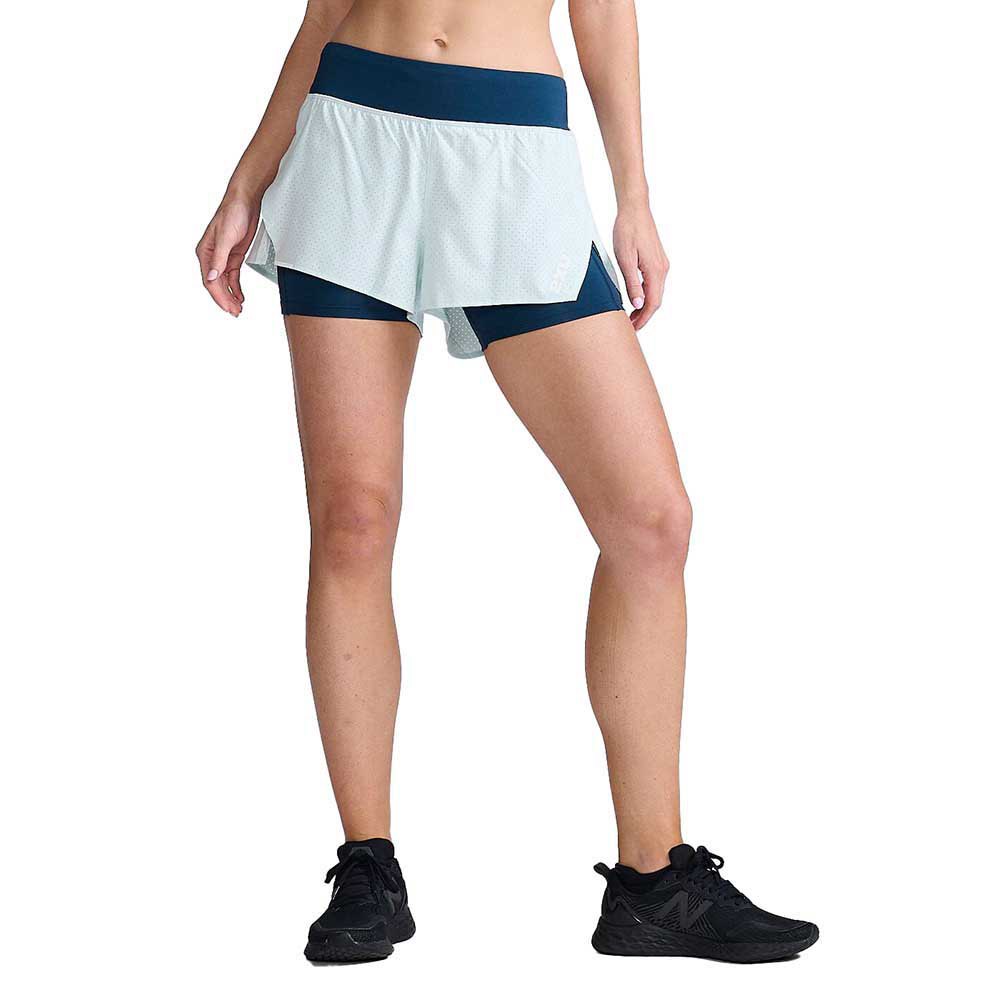 2xu Aero 4´´ 2 In 1 Shorts Blau M Frau von 2xu