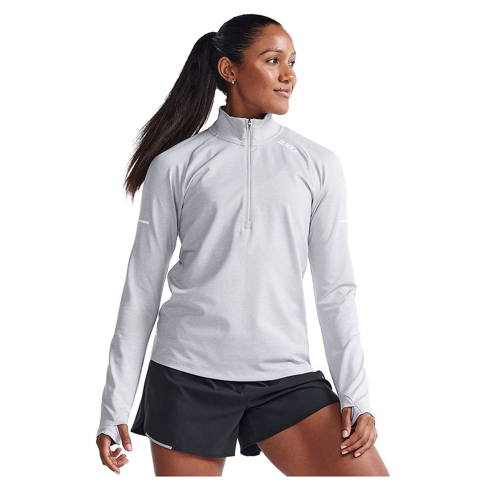 2xu Aero Half Zip Sweatshirt Grau XS Frau von 2xu