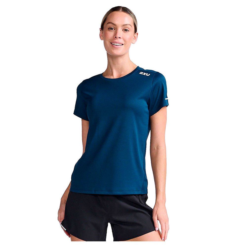 2xu Aero Short Sleeve T-shirt Blau S Frau von 2xu
