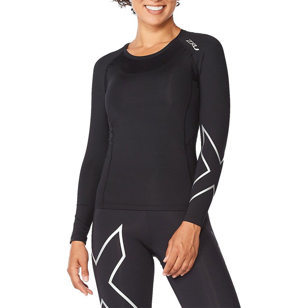 2xu Core Compression Long Sleeve T-shirt Schwarz S Frau von 2xu