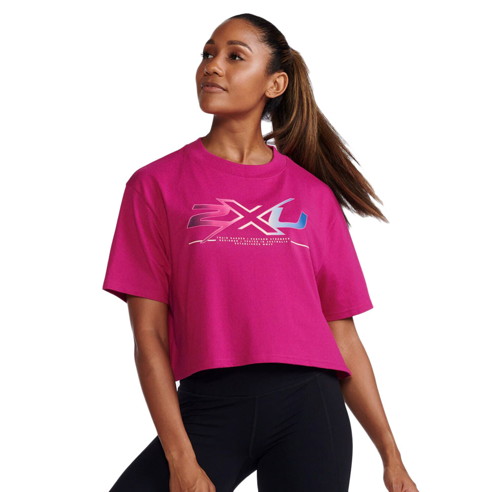 2xu Form Crop Short Sleeve T-shirt Rosa S Frau 2xu Form Crop Short Sleeve T-shirt Rosa S Frau von 2xu