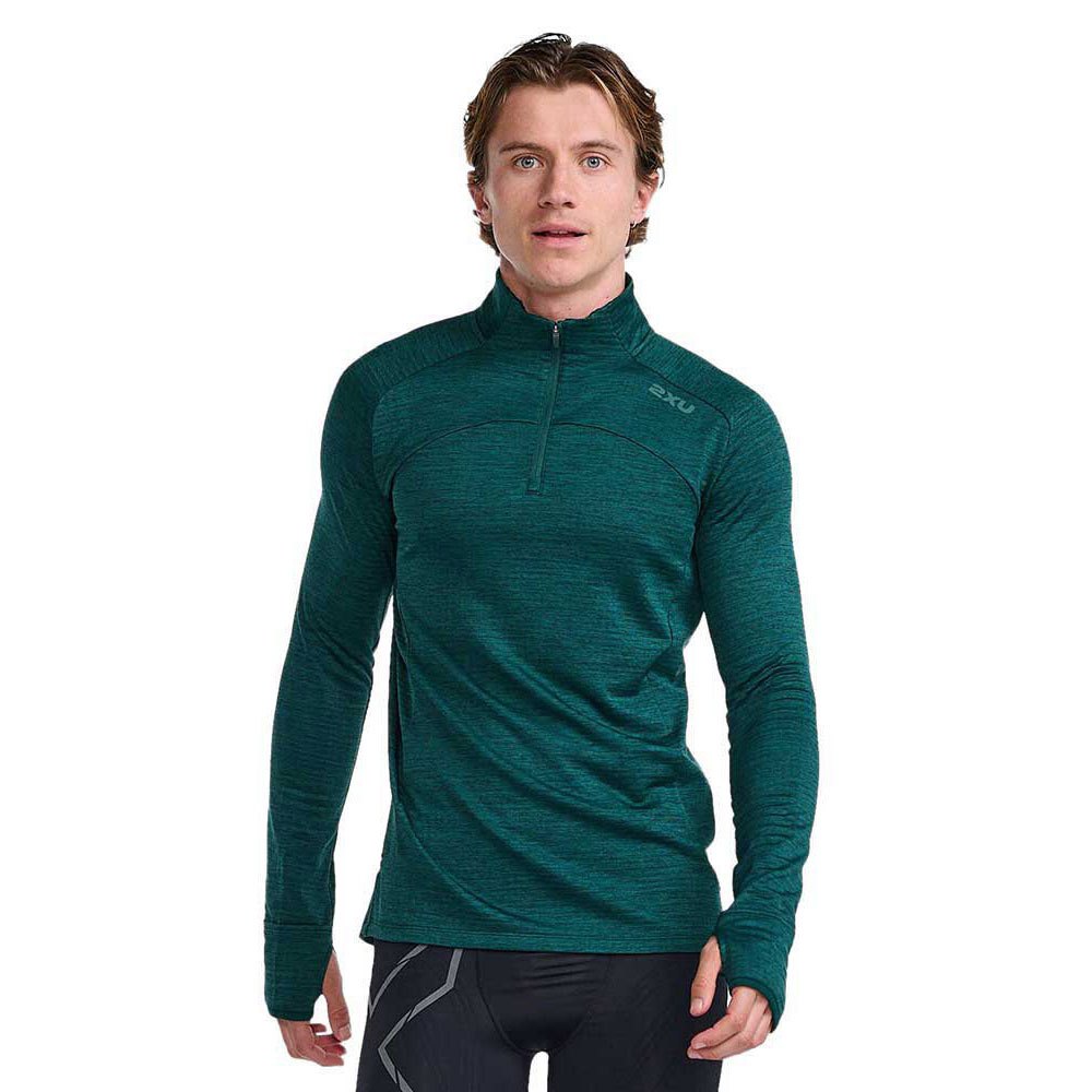 2xu Ignition Half Zip Long Sleeve T-shirt Grün L Mann von 2xu