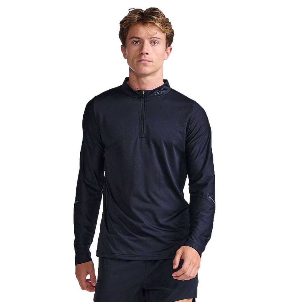 2xu Light Speed Tech Half Zip Long Sleeve T-shirt Schwarz M Mann von 2xu