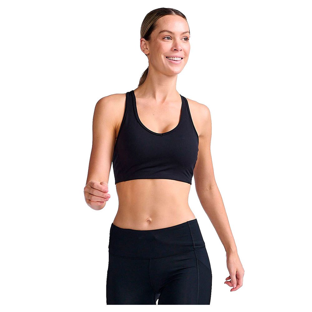 2xu Motion Racerback Sports Bra Schwarz S Frau von 2xu