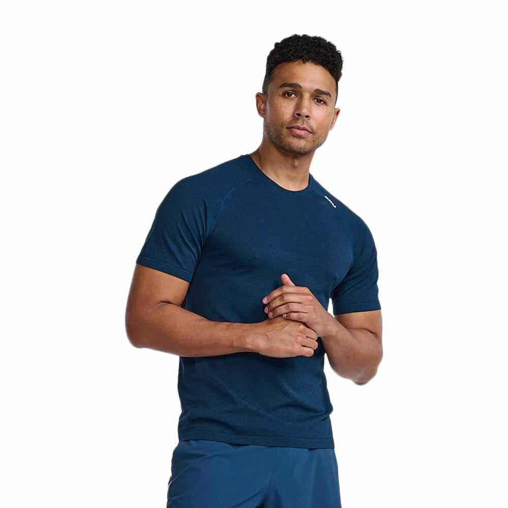 2xu Motion Tech Short Sleeve T-shirt Blau S Mann von 2xu