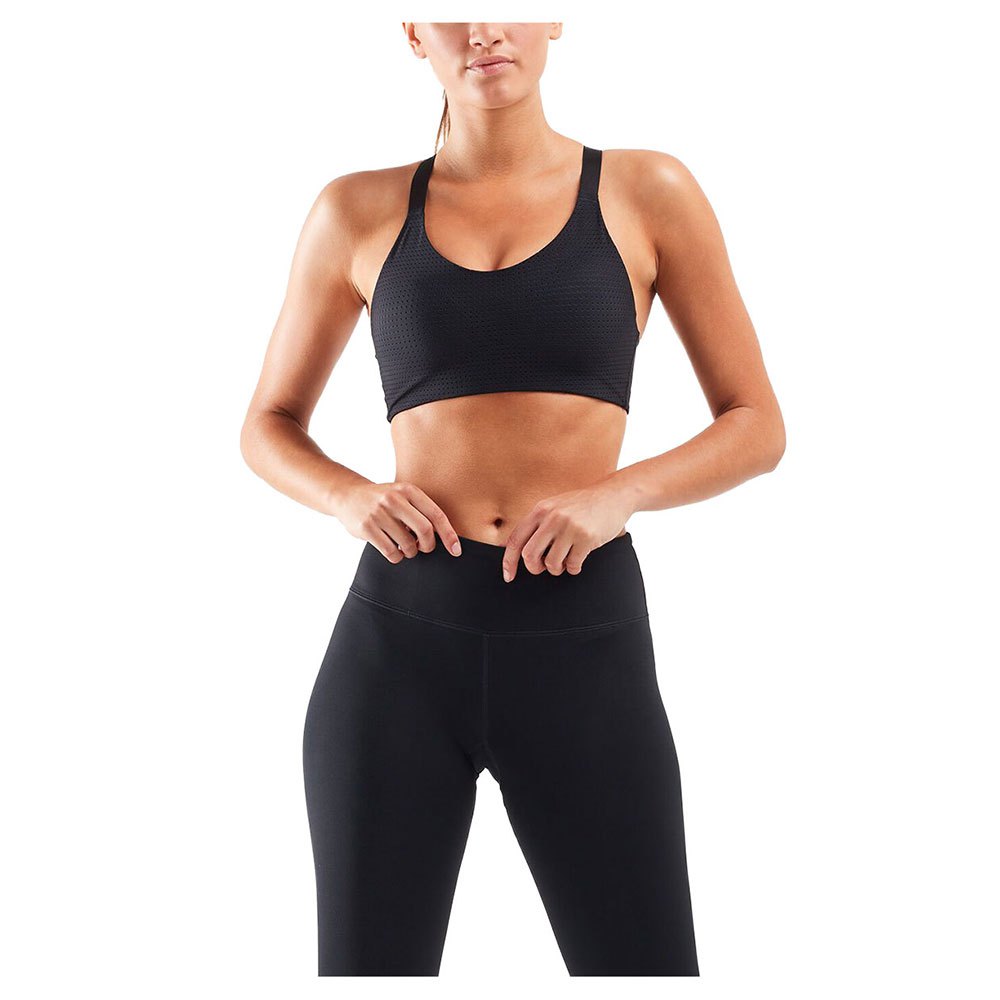 2xu Perform Perforated Sports Bra Schwarz L Frau von 2xu