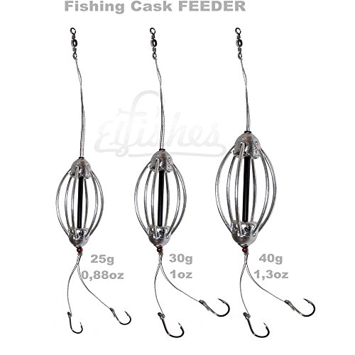 3 Käfig Stahl Angeln Futterautomat für Karpfen 25g 30g 40g Angelhaken Rig 2X #3#6 Fishing Feeder Grob Köder Angeln Zubehör 3 Käfig Stahl Angeln Futterautomat für Karpfen 25g 30g 40g Angelhaken Rig 2X #3#6 Fishing Feeder Grob Köder Angeln Zubehör von 3