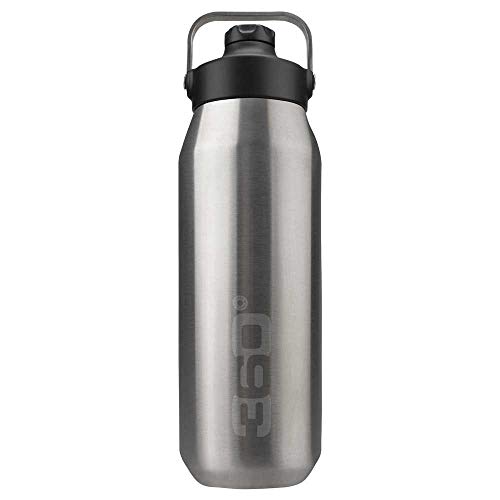 360° Degrees Isolierter Kanister mit breiter Öffnung und schmaler Öffnung mit Magnetverschluss, 750 ml, Silber 360° Degrees Isolierter Kanister mit breiter Öffnung und schmaler Öffnung mit Magnetverschluss, 750 ml, Silber von 360° Degrees