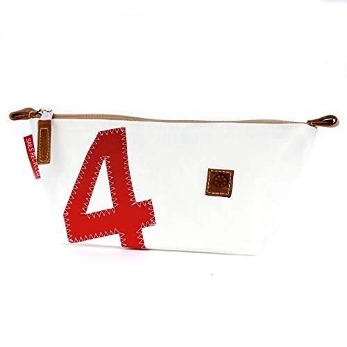 360° Navigator Etui aus Segeltuch, Recycling Federtasche Federmäppchen, weiß Zahl rot 360° Navigator Etui aus Segeltuch, Recycling Federtasche Federmäppchen, weiß Zahl rot von 360°