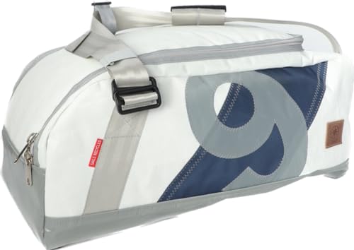 Sporttasche Container XL Segeltuch Weiss/Blau Zahl Grau Sporttasche Container XL Segeltuch Weiss/Blau Zahl Grau von 360°
