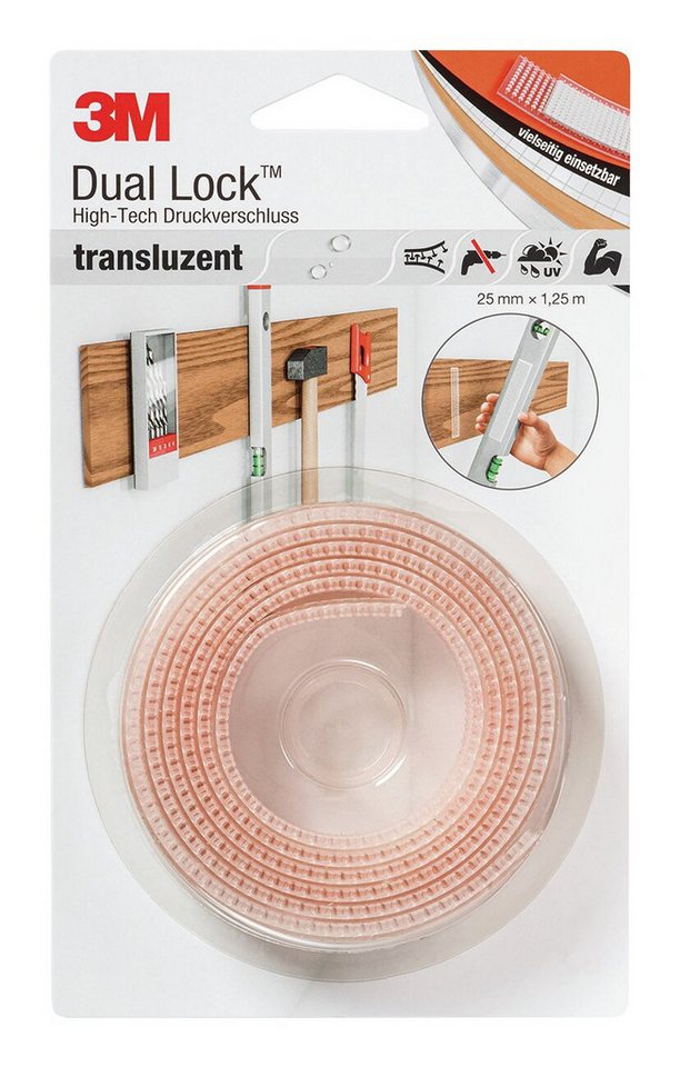 3M Klett-Klebeband Dual Lock transparent 25 mm x 1,25 3M Klett-Klebeband Dual Lock transparent 25 mm x 1,25 von 3M