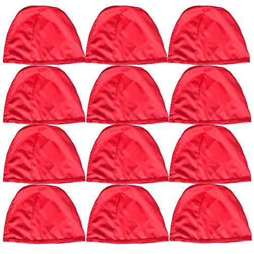 3asyglide Badekappe aus Polyester, für Erwachsene, Junior, Kinder, 2 Stück, rot, Für Erwachsene 3asyglide Badekappe aus Polyester, für Erwachsene, Junior, Kinder, 2 Stück, rot, Für Erwachsene von 3asyglide