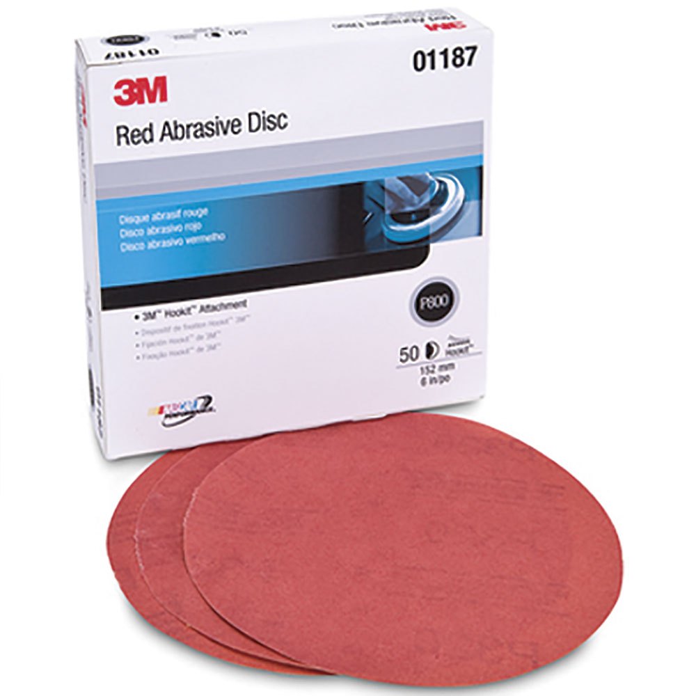 3m Abrasive Hookit P150a 6´´ Disc 50 Units Rot von 3m