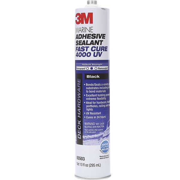 3m Fast Cure 4000uv Marine Adhesive/sealant 295ml Schwarz von 3m