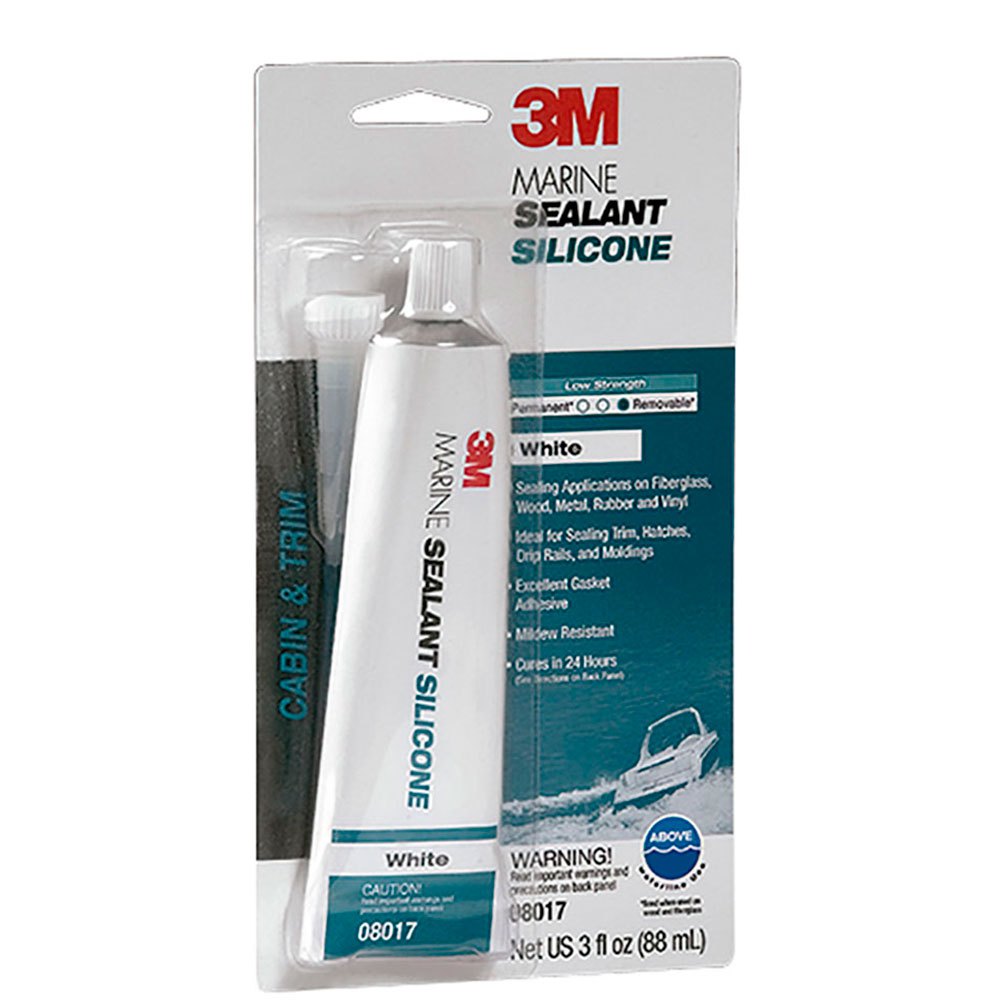 3m Marine Grade Mildew Resistant Silicone 88ml Weiß von 3m