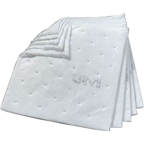 3m Oil Sorbent Pad High Capacity 50 Units Weiß von 3m