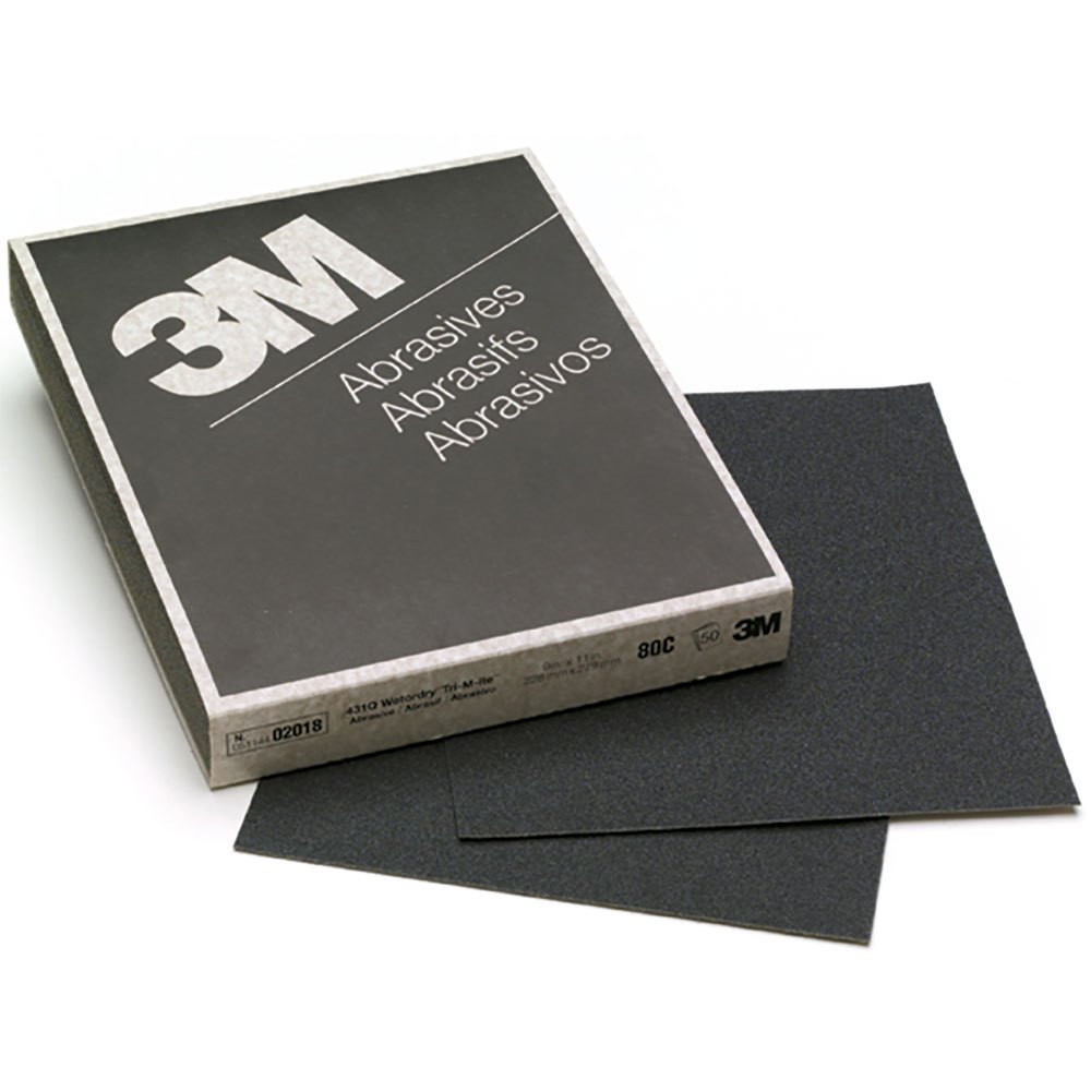 3m Wet-or-dry Tri-m-ite Paper Sheets 400a 50 Units Schwarz von 3m