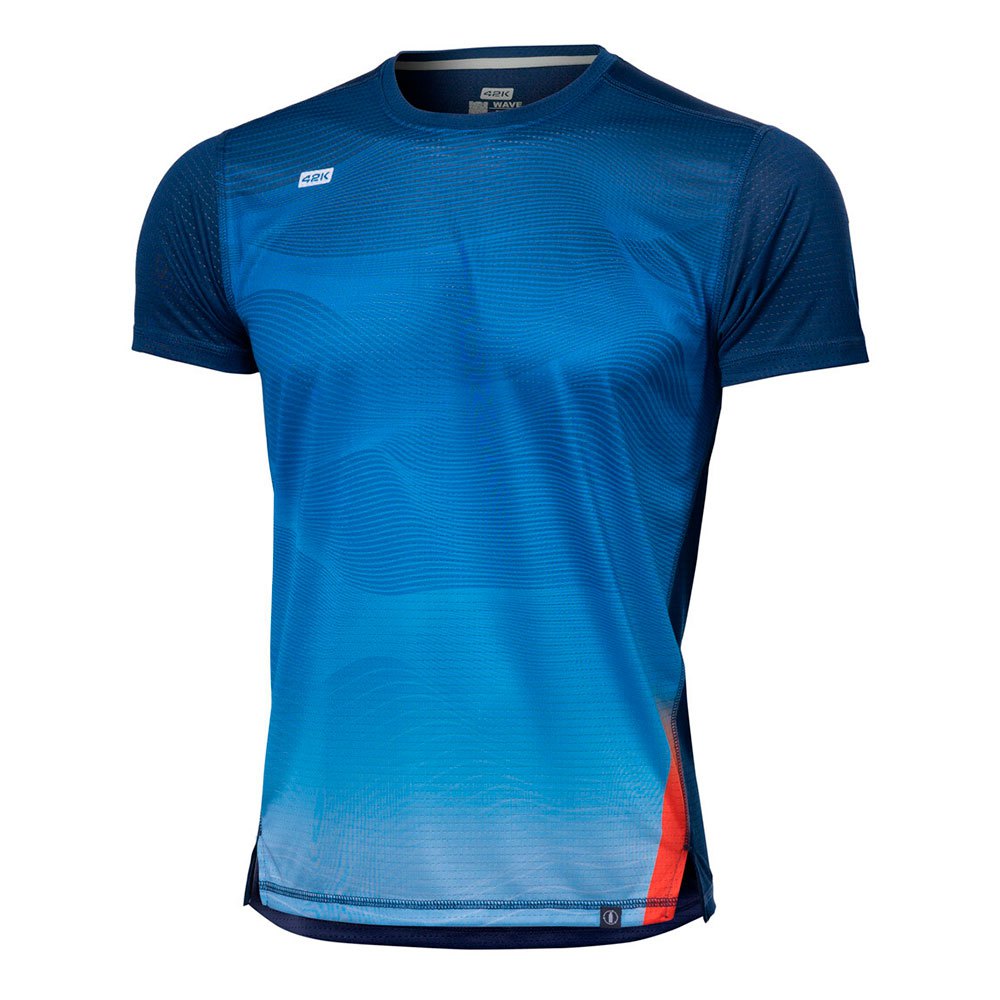 42k Running Wave Short Sleeve T-shirt Blau L Mann 42k Running Wave Short Sleeve T-shirt Blau L Mann von 42k Running