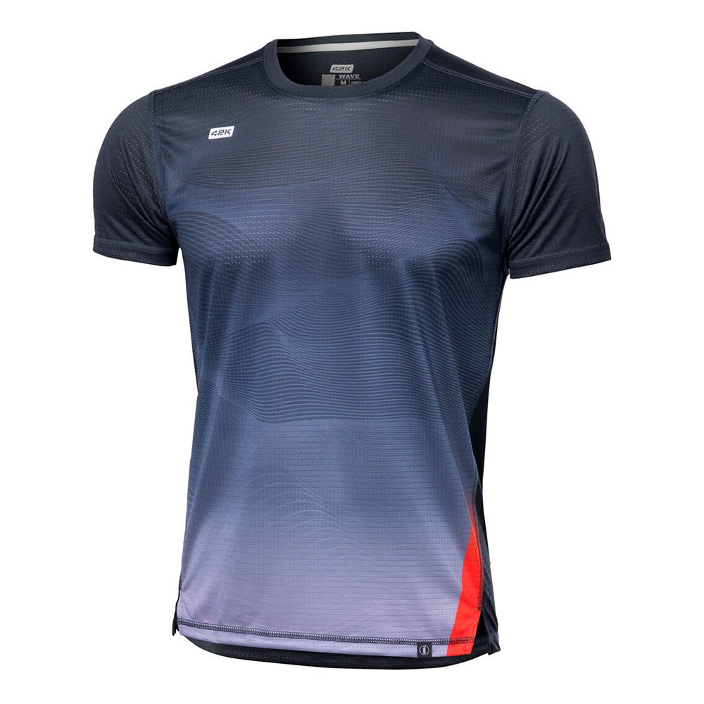42k Running Wave Short Sleeve T-shirt Schwarz,Grau XL Mann 42k Running Wave Short Sleeve T-shirt Schwarz,Grau XL Mann von 42k Running