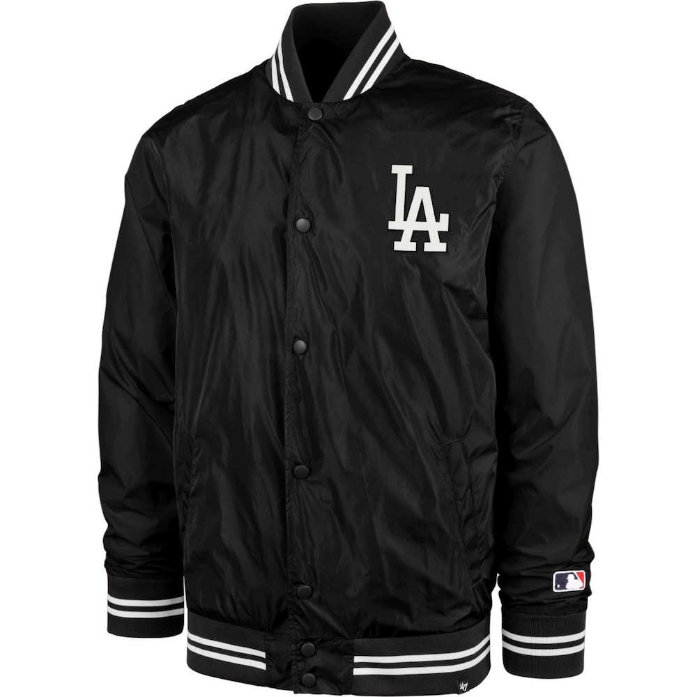 47 Brand, Herren, Jacke, Oversized Bomber Jacke - Los Angeles Dodgers - M (M), Schwarz, M von 47 Brand