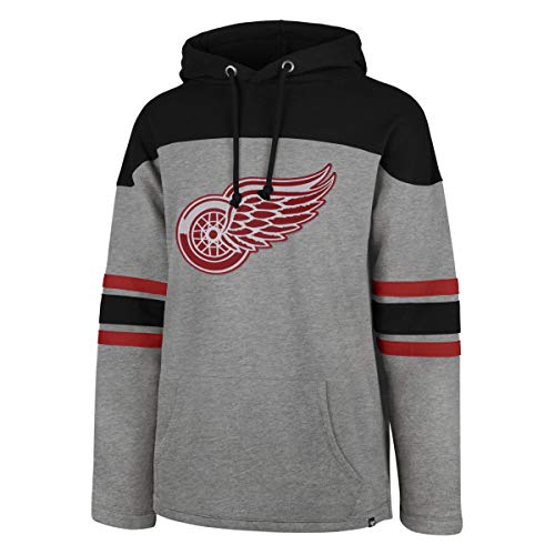 47 Brand Detroit Red Wings Huron Hoodie NHL Sweatshirt Grau, M von '47
