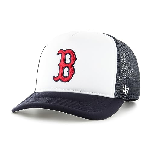 '47 Boston Red Sox White Navy MLB Tri Tone Foam Offside Trucker Cap - One-Size '47 Boston Red Sox White Navy MLB Tri Tone Foam Offside Trucker Cap - One-Size von '47