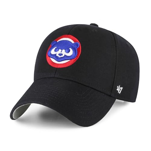 '47 Brand Adjustable Cap - MLB Vintage Chicago Cubs schwarz von '47