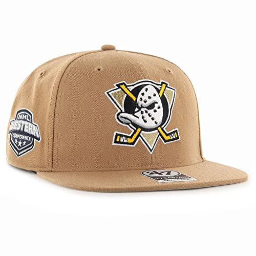 '47 Brand Snapback Cap - Sure Shot Anaheim Ducks Camel beige von '47