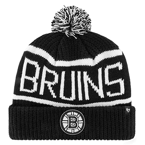 '47 Brand Strick Winter Mütze - Calgary Boston Bruins schwarz von '47