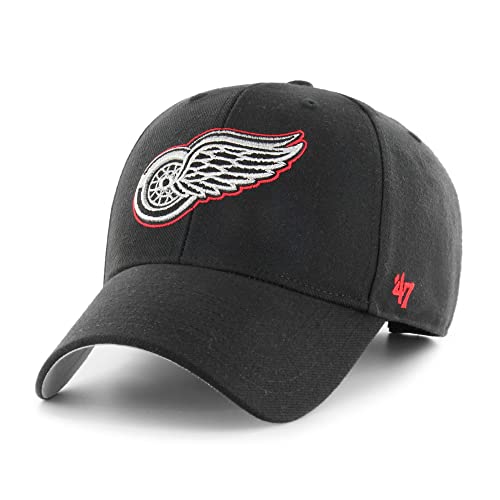 '47 Detroit Red Wings Black NHL Metallic Most Value P. Snapback Cap - One-Size von '47