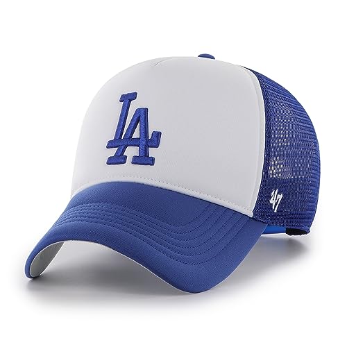 '47 Los Angeles Dodgers White Royal MLB Tri Tone Foam Offside Trucker Cap - One-Size von '47