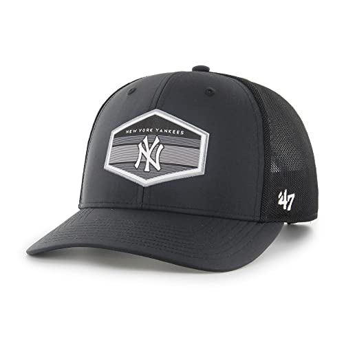 '47 New York Yankees Black MLB Burgess Trucker Cap - One-Size '47 New York Yankees Black MLB Burgess Trucker Cap - One-Size von '47