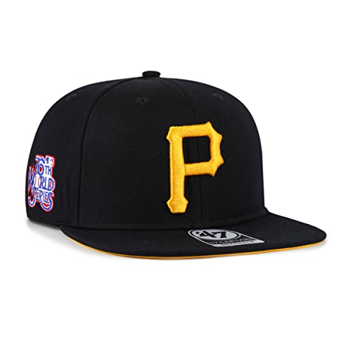 '47 Pittsburgh Pirates Black MLB World Series Sure Shot Captain Cap - One-Size '47 Pittsburgh Pirates Black MLB World Series Sure Shot Captain Cap - One-Size von '47