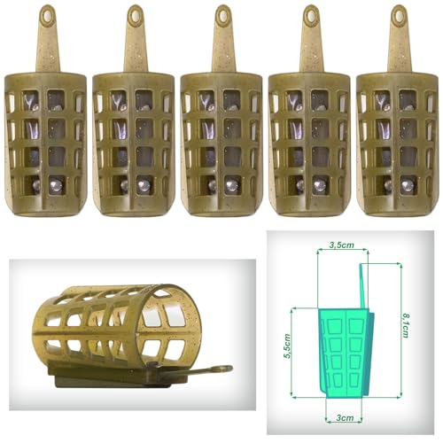 5 Stück Distance Cage Feeder Distanz Käfig Karpfenangeln Futterspender Futterkorb Angelkorb Korb Feederkörbe 40 g 5 Stück Distance Cage Feeder Distanz Käfig Karpfenangeln Futterspender Futterkorb Angelkorb Korb Feederkörbe 40 g von 4BIG.fun